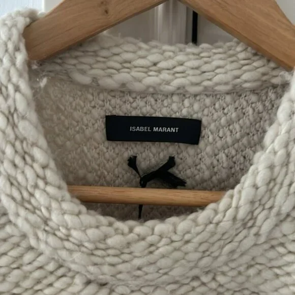 NWT Isabel Marant Off-White Wool Sybille Sweater38